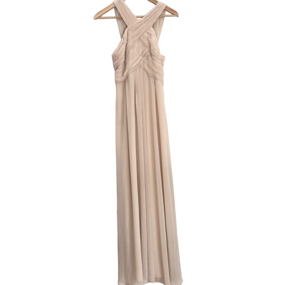 Bill Levkoff Light Pink Halter A-line Formal Dress Size 4